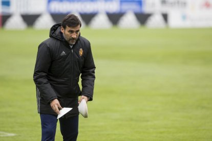 Raúl Agné es el entrenador de la Zaragoza. El catalán tomó el relevo de Luis Milla.