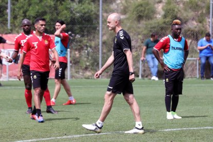 Crío, durante el entrenamiento.