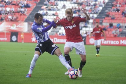 Una imagen del Nàstic-Valladolid de la primera vuelta.