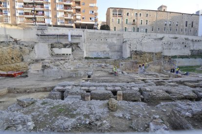 Vista general de les recents excavacions.