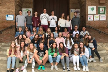 Imagen de los alumnos que participan en el intercambio.