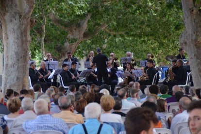 Imagen del concierto de la Banda Comarcal Terra Alta el pasado 21 de junio.