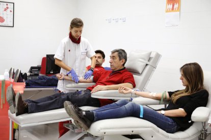 Una imatge d'arxiu de donants de sang al Sant Joan de Reus.