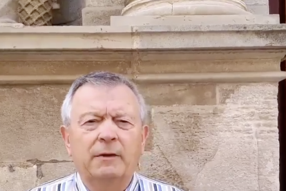 Mosén Josep Bofarull, rector de la parroquia de Sant Joan.