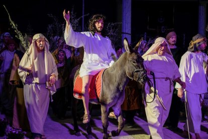 El Misteri de la Passió de Setmana Santa representat a l'edició passada.