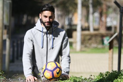 Cristian Lobato és una de les peces clau del sistema que Merino ha aplicat al nou Nàstic.