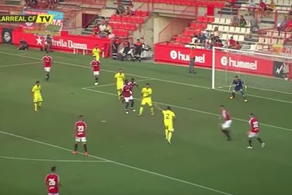 Imatge del partit del Nàstic contra el Vila-real.