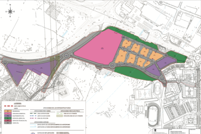 El plano del lugar donde se urbanizará.