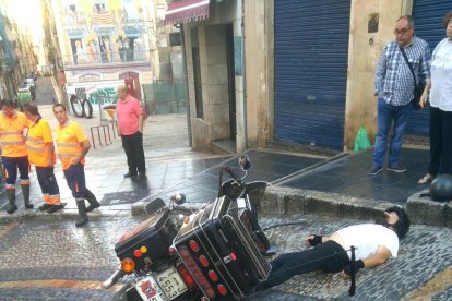 L'accident s'ha produït aquest divendres al matí a la baixada Misericòrdia.