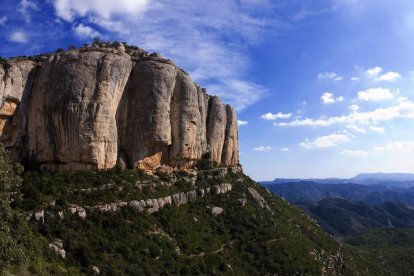 Vistas de las montañas de Prades.