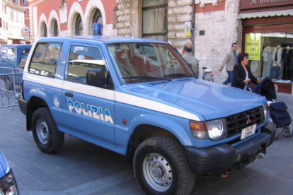 Imatge d'arxiu d'un vehicle de la Polizia.