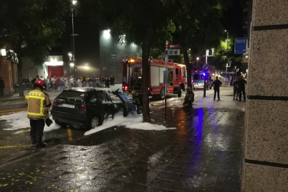 Una dotació de Bombers va aconseguir apagar el foc en prop de vint minuts.