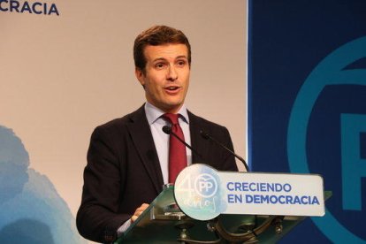 El vicesecretari de Comunicació del PP, Pablo Casado.