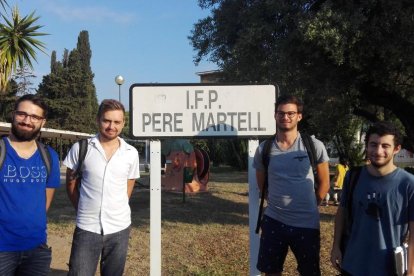 Alumnos franceses participantes en Tarragona.