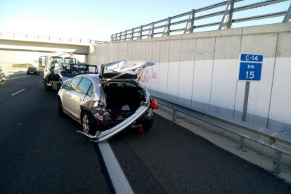 Imatge d'un dels vehicles involucrats en l'accident