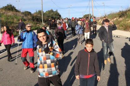 Participants en la caminada de Llevant que es va fer el passat 15 de gener.