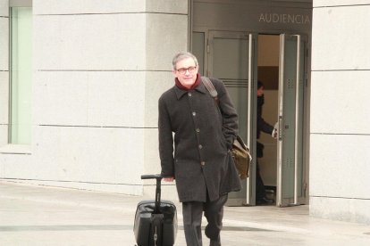 Imatge d'arxiu de Jordi Pujol Ferrusola a la porta de l'Audiència Nacional.