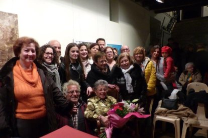 Rosa Mariné y Ferré, en el acto de su homenaje.