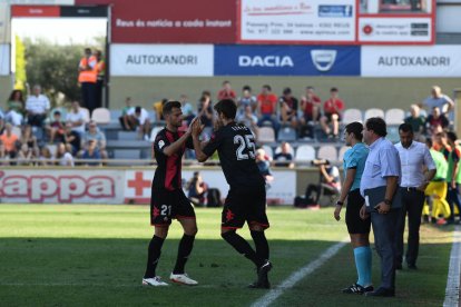 Dejan Lekic entra al terreny de joc en substitució de Máyor, en el partit de dissabte contra l'Osasuna a l'Estadi Municipal.