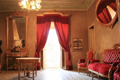 Imagen del interior del castillo de Llorenç del Penedès.