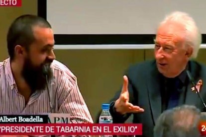 La televisió pública retola a Albert Boadella com a 'president de Tabarnia a l'exili' .