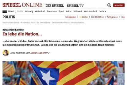 L'article defensa que el nacionalisme català no és 'excloent'.