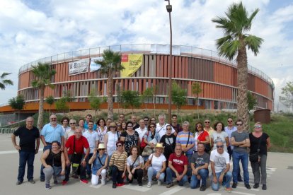 Foto de grupo de los voluntarios que han visitado la Anilla Mediterránea este miércoles 27 de septiembre.