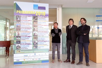 Xavier Pastrana, Josep M. Pujals i Josep F. Solórzano, van presentar la programació a l'Auditori Josep Carreras.