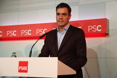 Imatge del secretari general del PSOE, Pedro Sánchez.