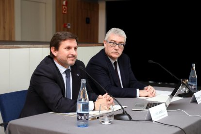 El president del Port, Josep Andrei, amb el director general, Ramón I. García.