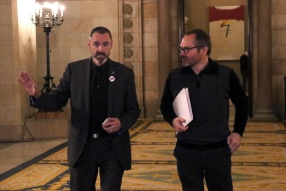 Els diputats de JxCat Eusebi Campdepadrós i Josep Costa.