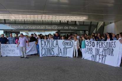 Una imatge d'arxiu d'una protesta dels empleats, que decidiran avui si tornen a mobilitzar-se.