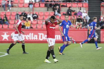 Uche lamenta una ocasió perduda en la visita de l'Oviedo al Nou Estadi, en què els grana van caure per 1-2.