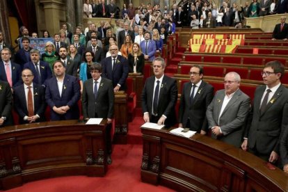 Imagen de archivo de un pleno del Parlament de Catalunya.