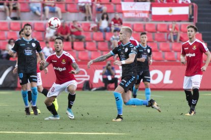 Tete Morente, durante el Nàstic-Lugo de Copa del Rei de este año.