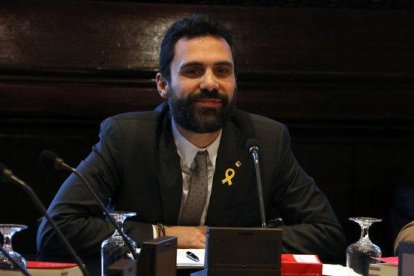 Pla mig del president del Parlament, Roger Torrent, aquest dimarts 13 de febrer.