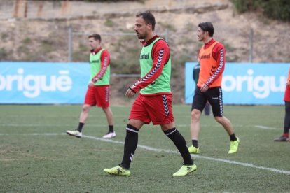 Javier Matilla, entrenant.