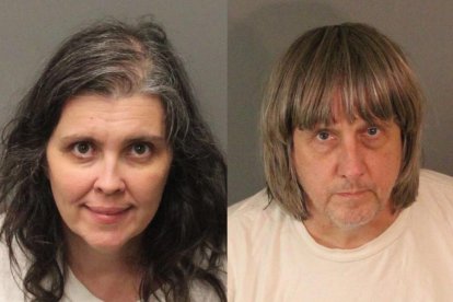 David Allen Turpin, de 57 años, y Louise Anna Turpin, de 49, están acusados de tortura.