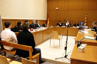 Imagen de la sala de vistas de la Audiencia de Barcelona donde se ha celebrado el juicio.