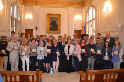 Fotografía del acto de recepción a los docentes jubilados este 2017-2018.