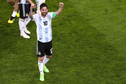 Leo Messi durante el Mundial de Rusia 2018.