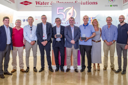 Imagen de los galardonados en los premios Dow de Seguretat, Salud, Medio Ambiente y Calidad.