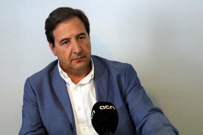 El secretario general de la UIER del Ripollès, Josep Pascal, en una entrevista en el ACN