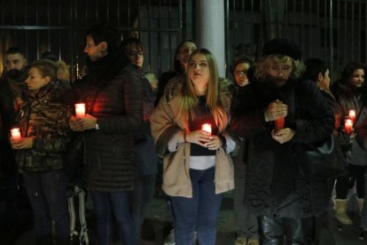 Imagen de archivo de una concentración para condenar la violencia machista.