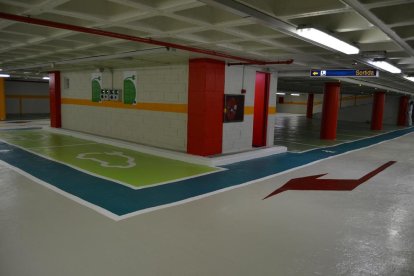 El parking Baluard tiene capacidad para 100 vehículos y es uno de los que registra uno de los índices de rotación más alto de la red municipal.