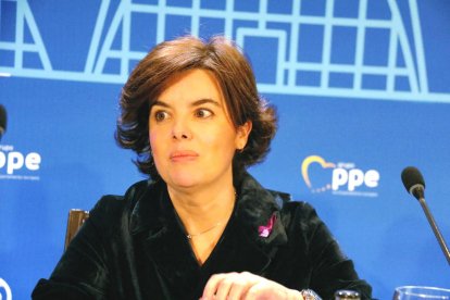 La vicepresidenta del govern espanyol, Soraya Sánz de Santamaria.