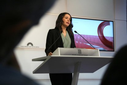 La presidenta del grup parlamentari de Cs, Inés Arrimadas.