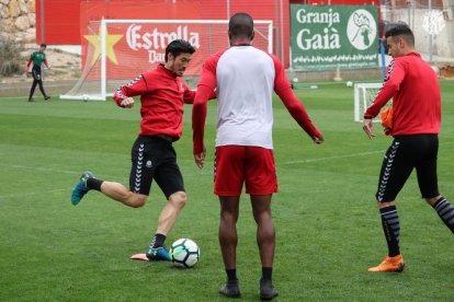 Un entrenament del Nàstic-