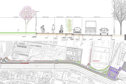 Imatge del projecte que afectarà el passeig Charles Darwin.