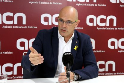 Imagen del conseller destituido de Asuntos Exteriores, Raül Romeva.